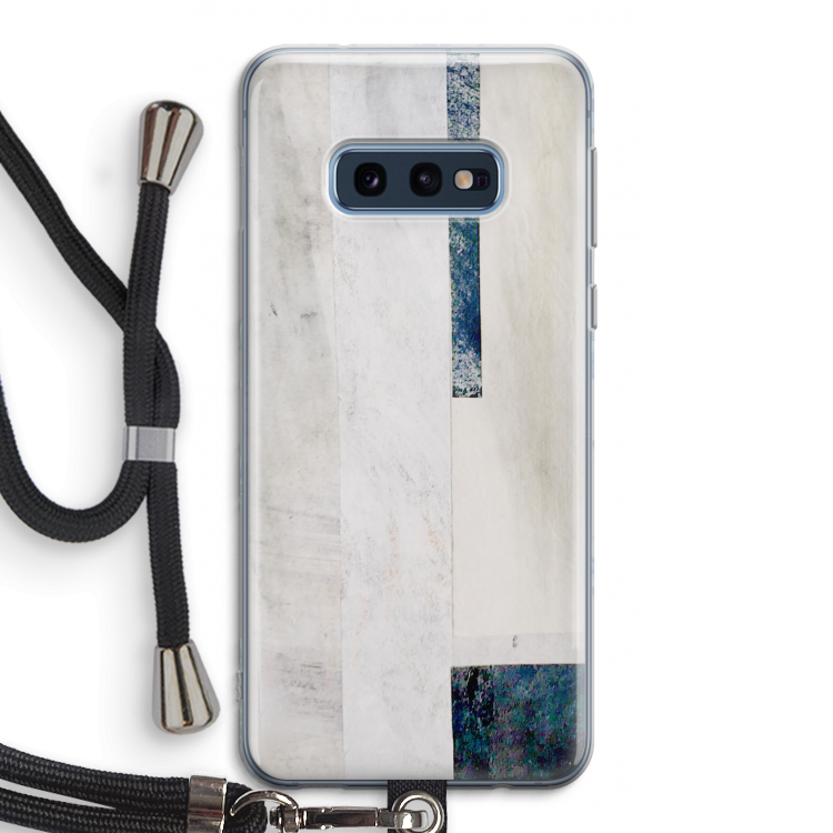 Meet you there: Samsung Galaxy S10e Transparant Hoesje met koord