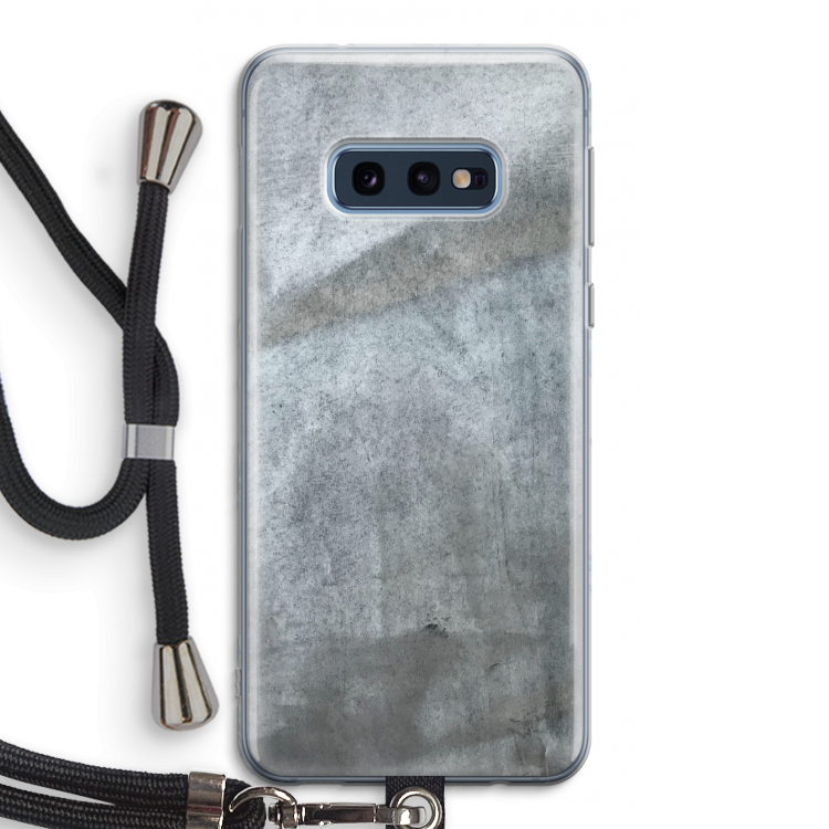 Grey Stone: Samsung Galaxy S10e Transparant Hoesje met koord