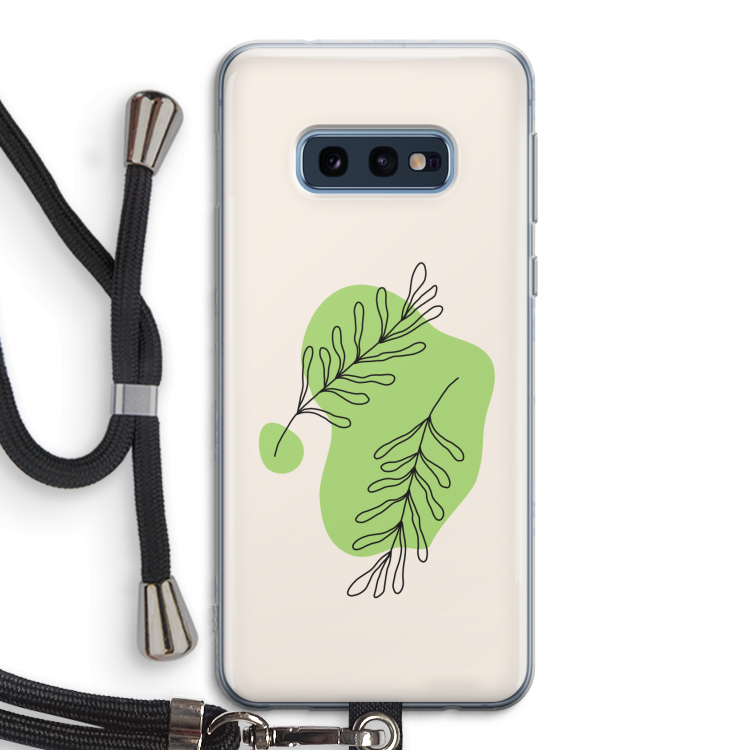 Beleaf in you: Samsung Galaxy S10e Transparant Hoesje met koord
