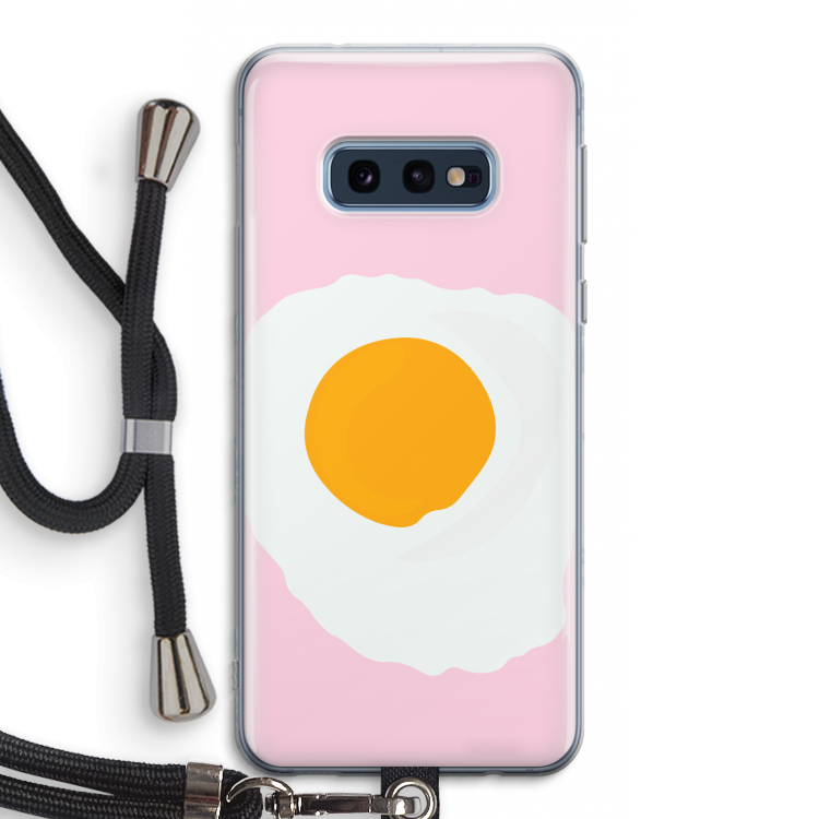 Sunny side up: Samsung Galaxy S10e Transparant Hoesje met koord