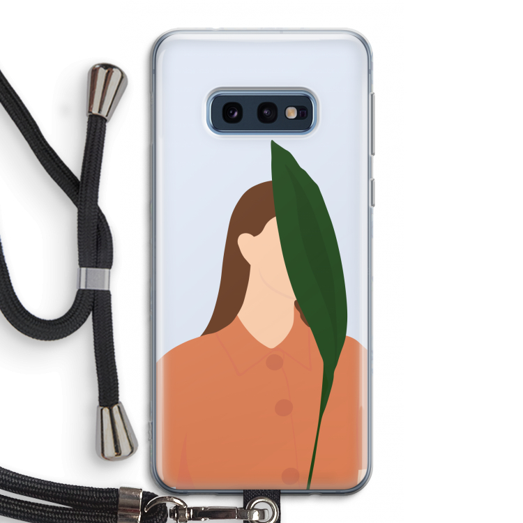 Leaf: Samsung Galaxy S10e Transparant Hoesje met koord