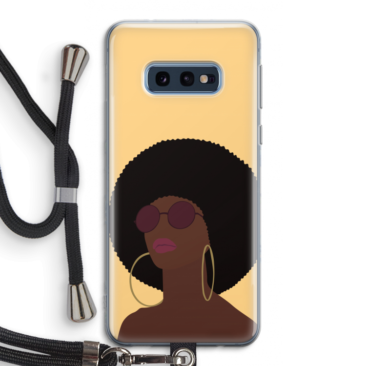Golden hour: Samsung Galaxy S10e Transparant Hoesje met koord