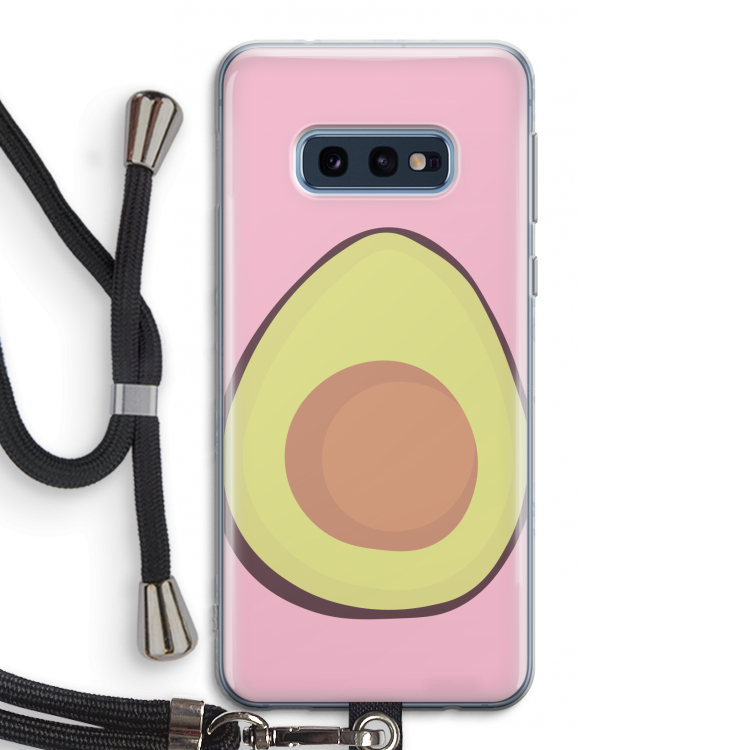 Avocado: Samsung Galaxy S10e Transparant Hoesje met koord