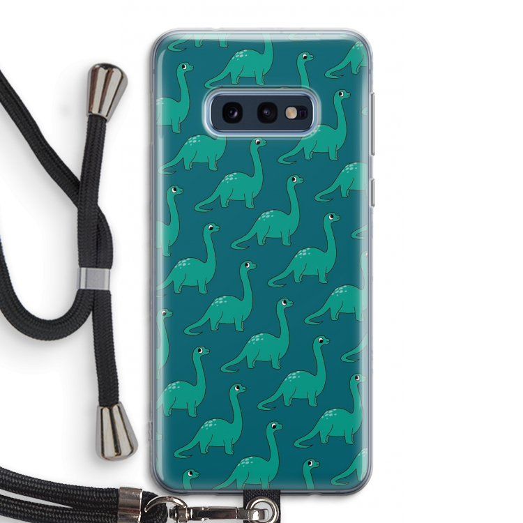 Diplodocus: Samsung Galaxy S10e Transparant Hoesje met koord