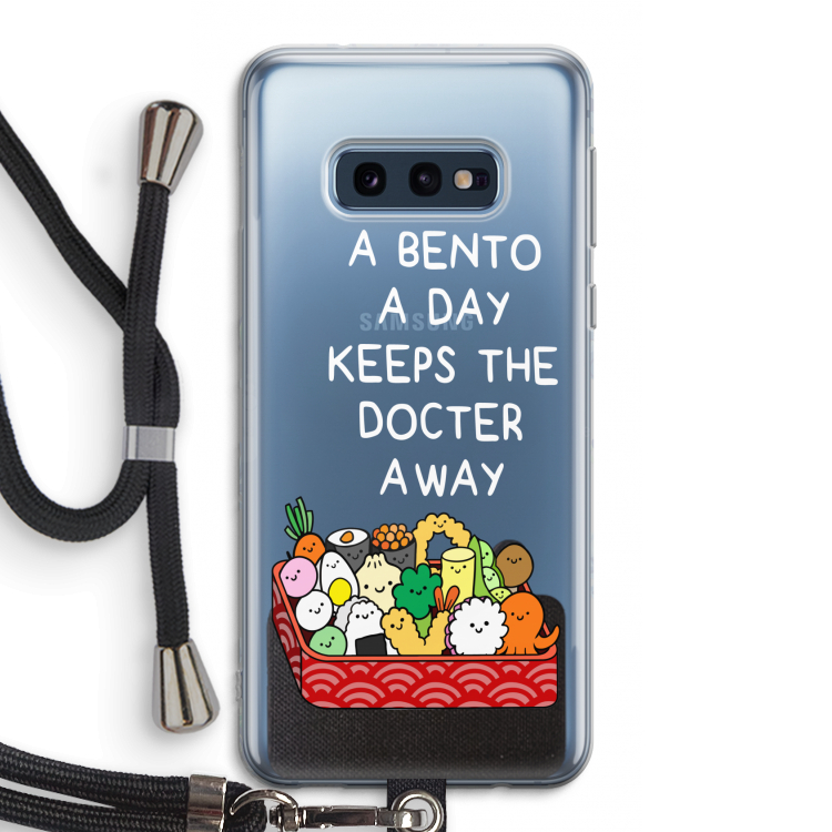 Bento a day: Samsung Galaxy S10e Transparant Hoesje met koord