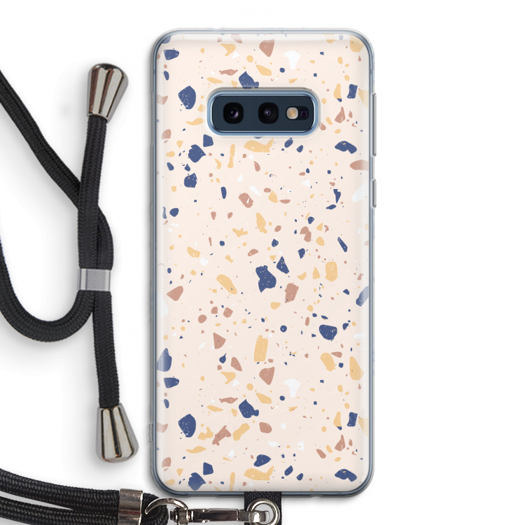 Terrazzo N°23: Samsung Galaxy S10e Transparant Hoesje met koord
