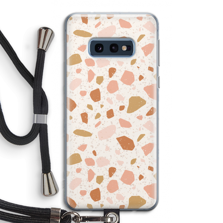 Terrazzo N°18: Samsung Galaxy S10e Transparant Hoesje met koord