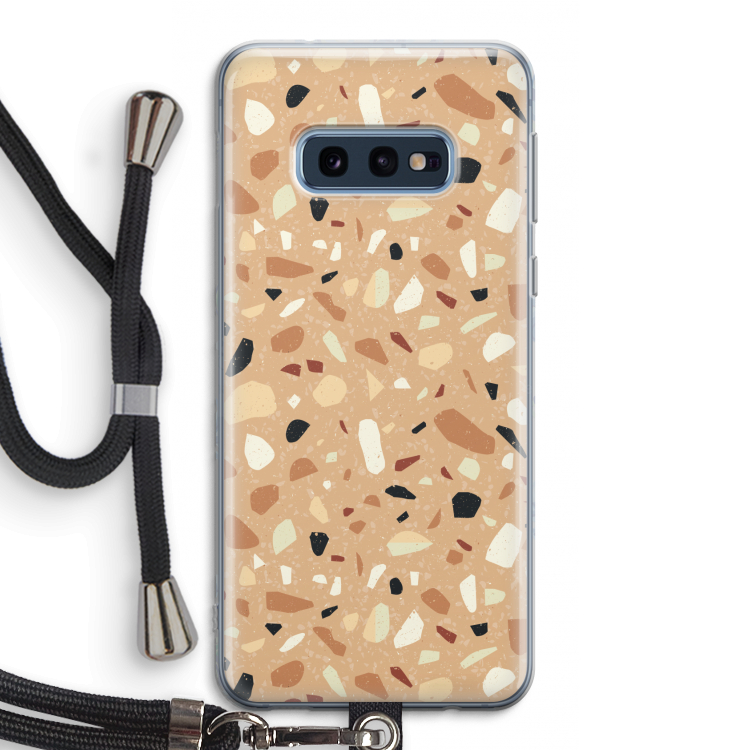Terrazzo N°17: Samsung Galaxy S10e Transparant Hoesje met koord