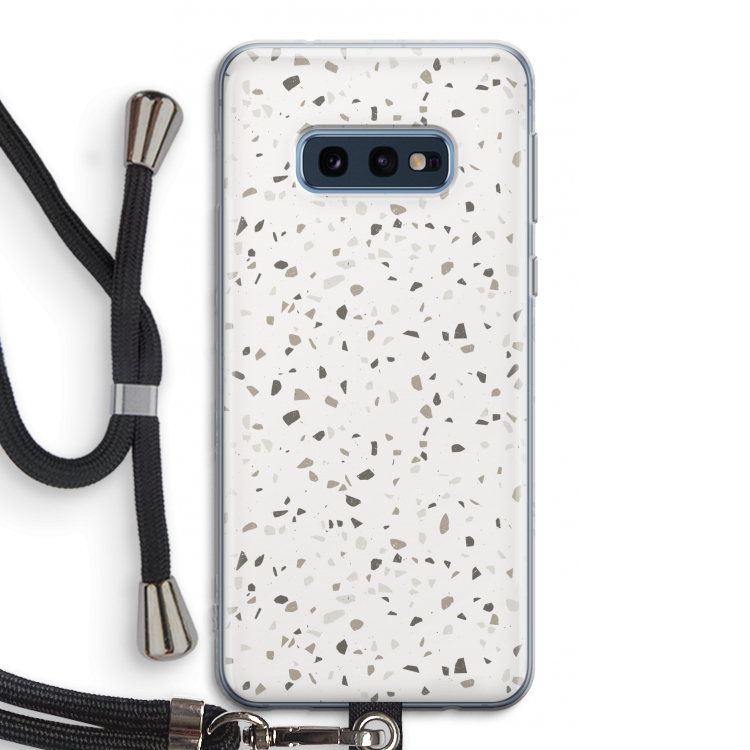 Terrazzo N°14: Samsung Galaxy S10e Transparant Hoesje met koord