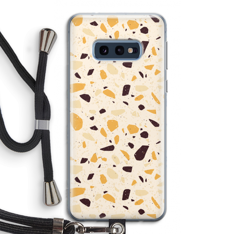 Terrazzo N°13: Samsung Galaxy S10e Transparant Hoesje met koord