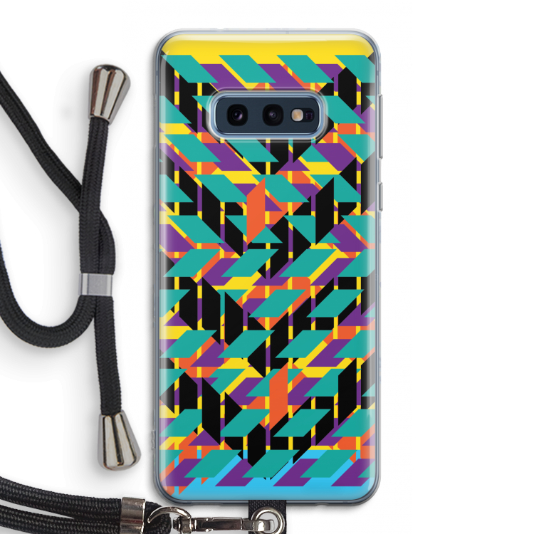Skew Bee 1: Samsung Galaxy S10e Transparant Hoesje met koord