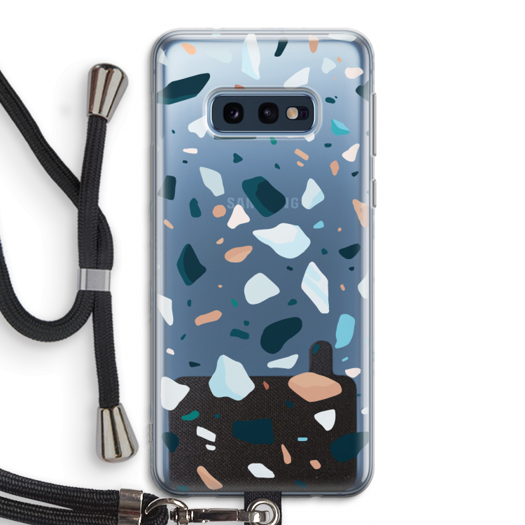 Terrazzo N°13: Samsung Galaxy S10e Transparant Hoesje met koord