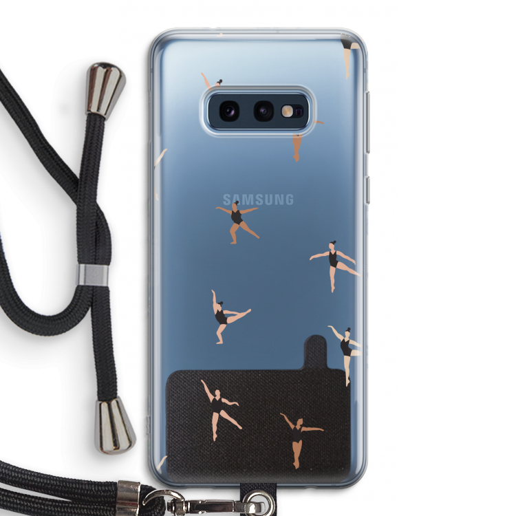 Dancing #1: Samsung Galaxy S10e Transparant Hoesje met koord