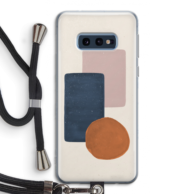 Geo #3: Samsung Galaxy S10e Transparant Hoesje met koord