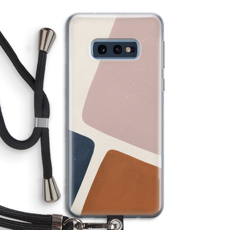 Geo #2: Samsung Galaxy S10e Transparant Hoesje met koord