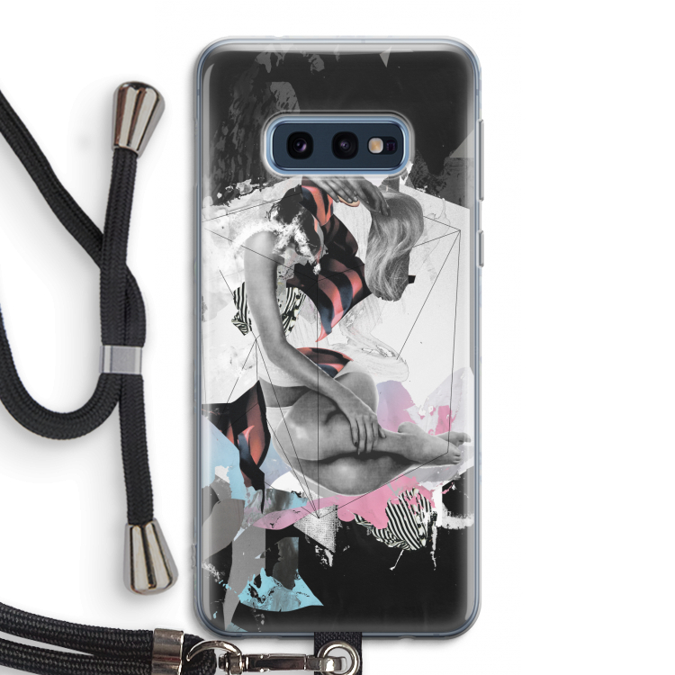 Camouflage de sommeil: Samsung Galaxy S10e Transparant Hoesje met koord