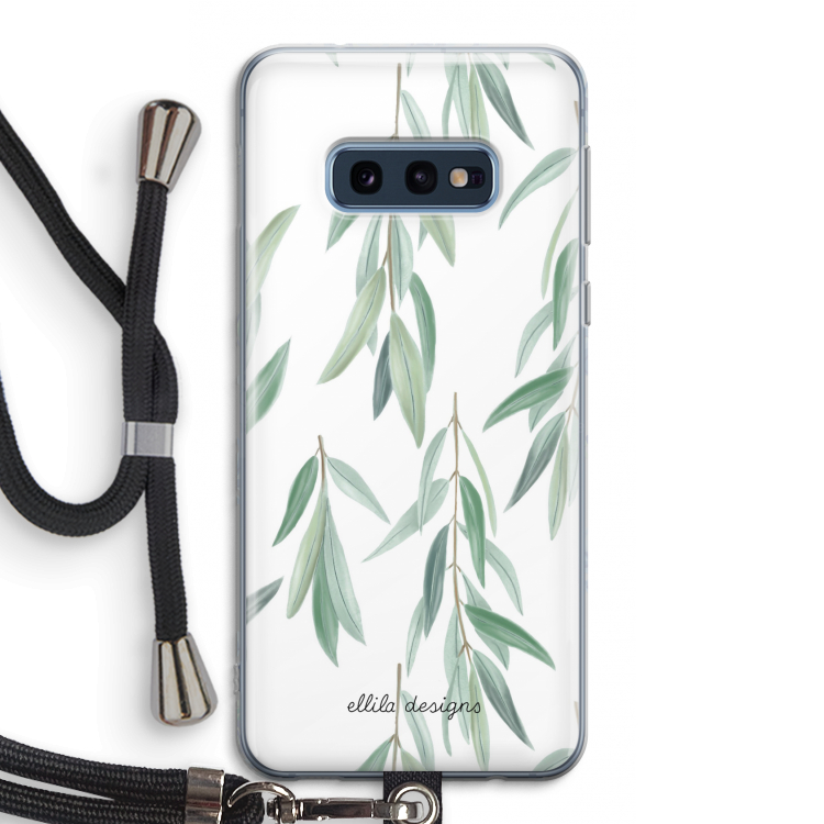 Branch up your life: Samsung Galaxy S10e Transparant Hoesje met koord
