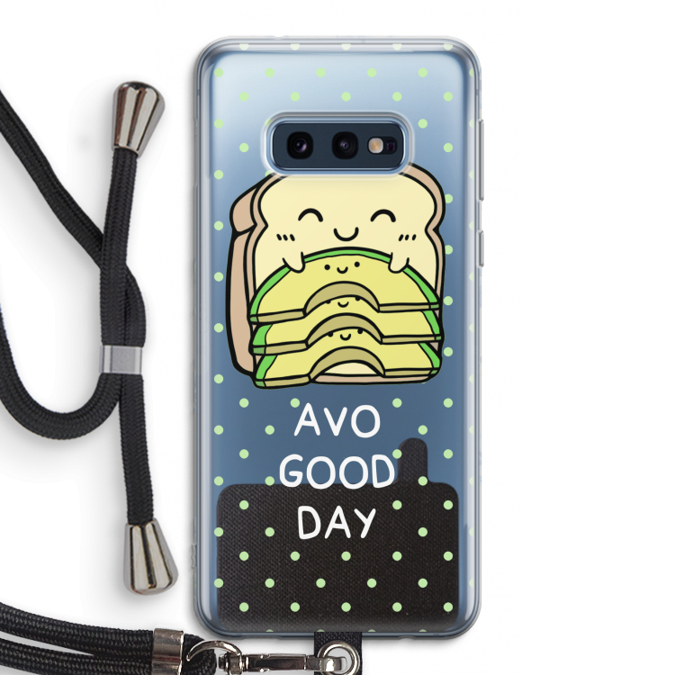 Avo Good Day: Samsung Galaxy S10e Transparant Hoesje met koord