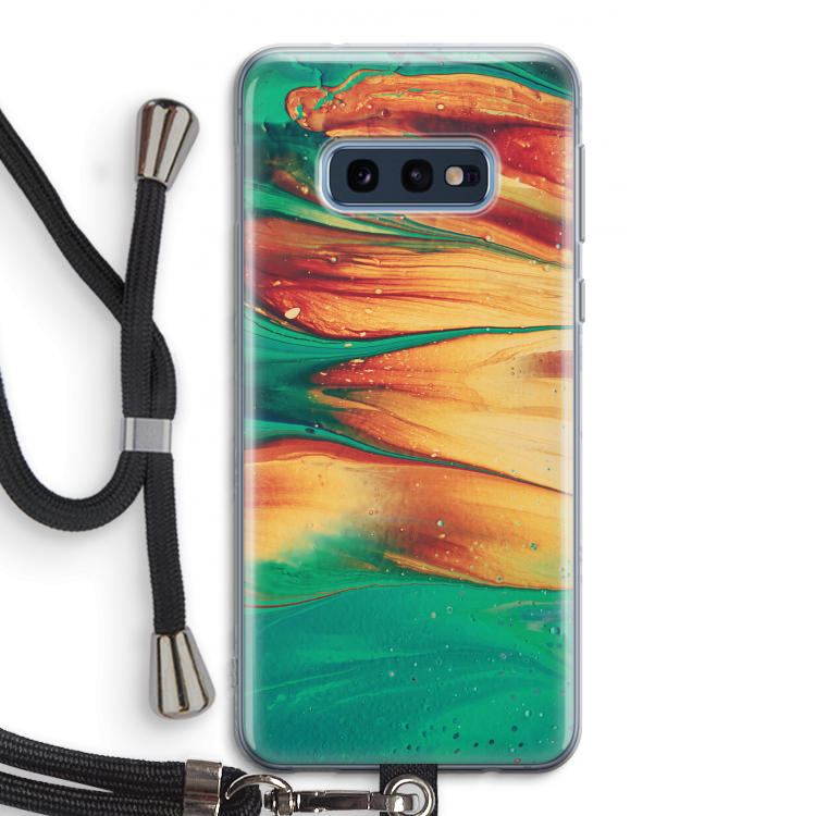 Green Inferno: Samsung Galaxy S10e Transparant Hoesje met koord