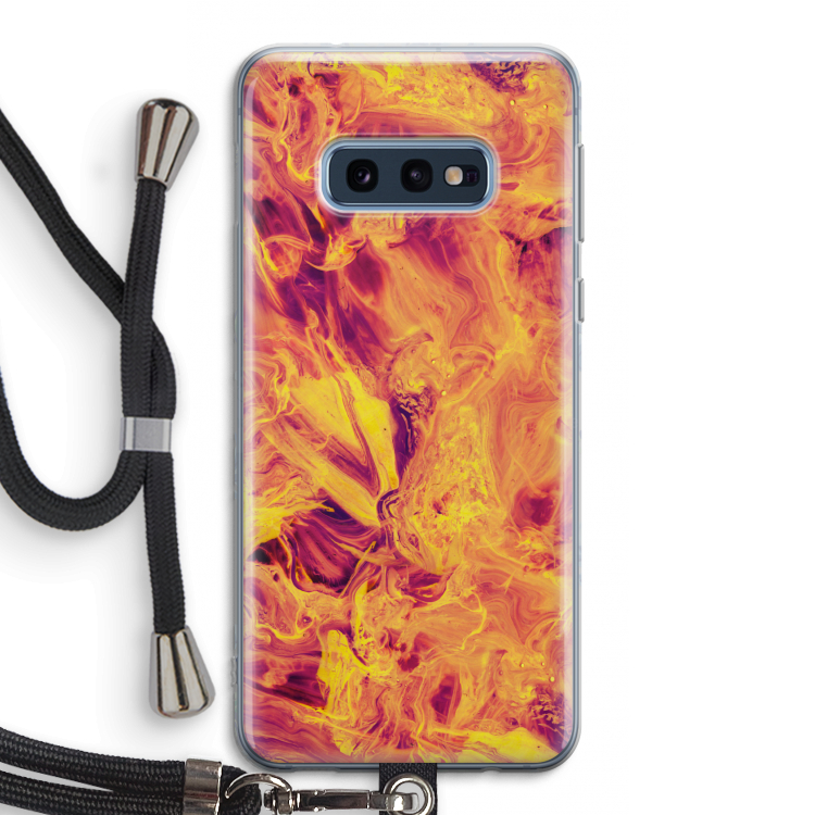 Eternal Fire: Samsung Galaxy S10e Transparant Hoesje met koord