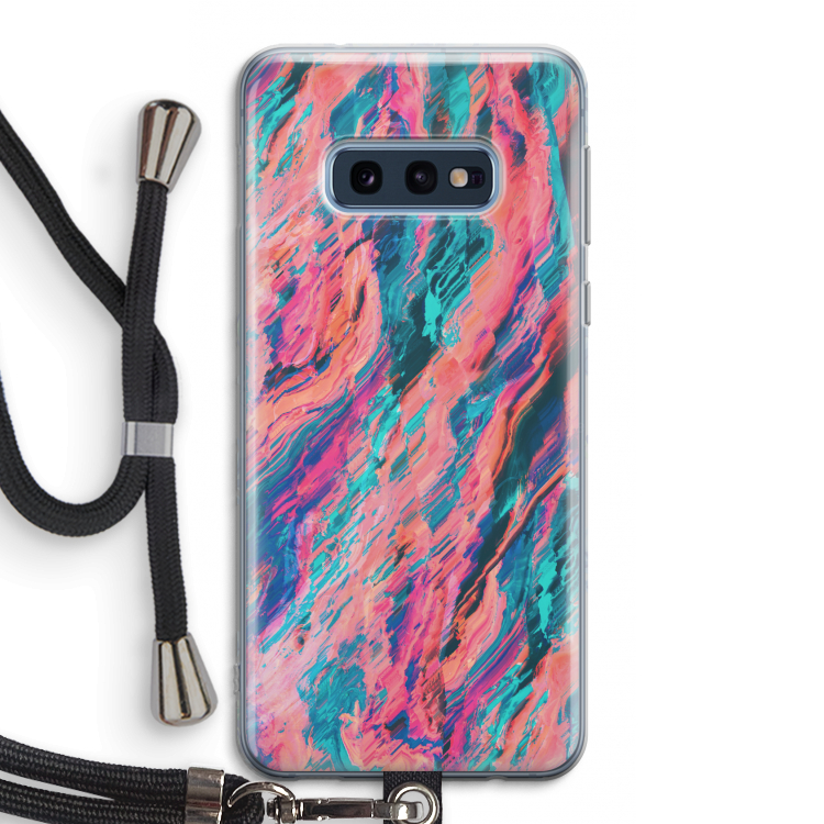 Electric Times: Samsung Galaxy S10e Transparant Hoesje met koord