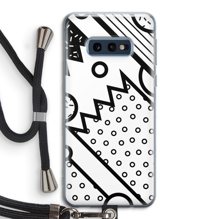 Pop Art #4: Samsung Galaxy S10e Transparant Hoesje met koord