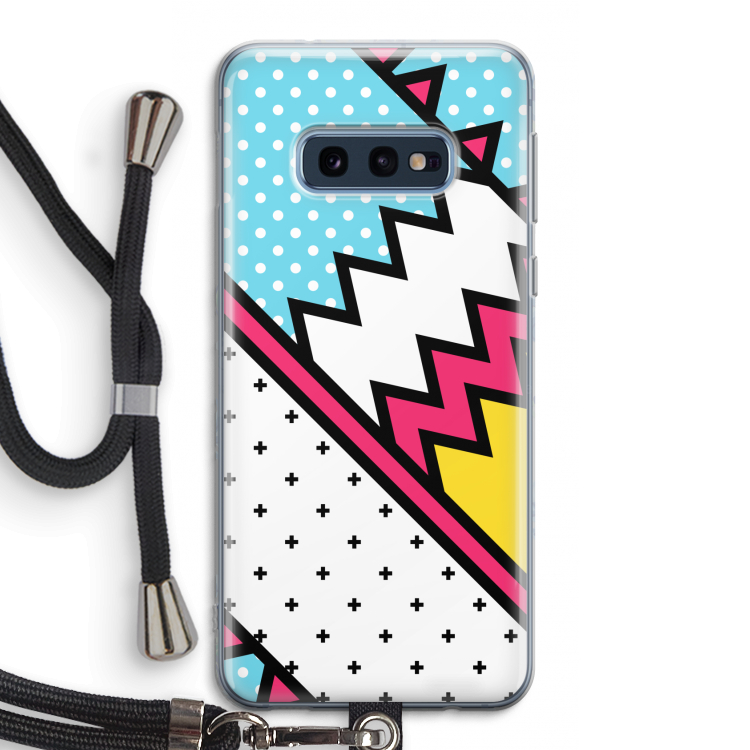 Pop Art #2: Samsung Galaxy S10e Transparant Hoesje met koord
