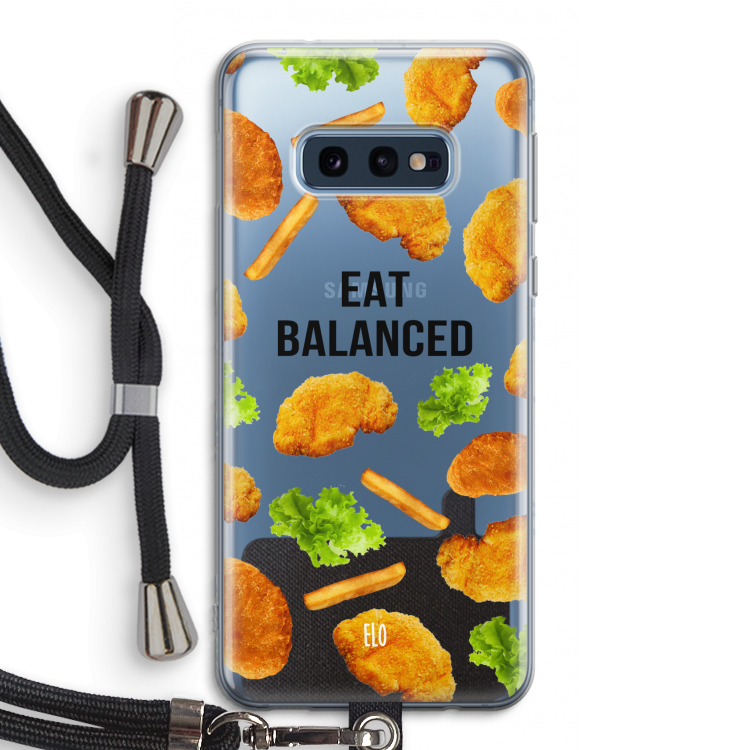 Eat Balanced: Samsung Galaxy S10e Transparant Hoesje met koord