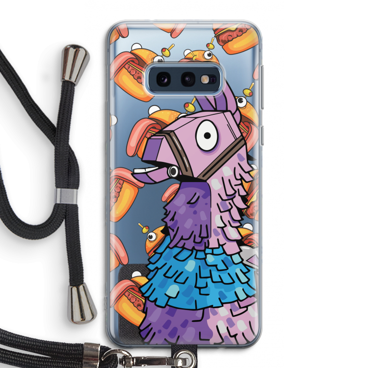 Loot Burger: Samsung Galaxy S10e Transparant Hoesje met koord