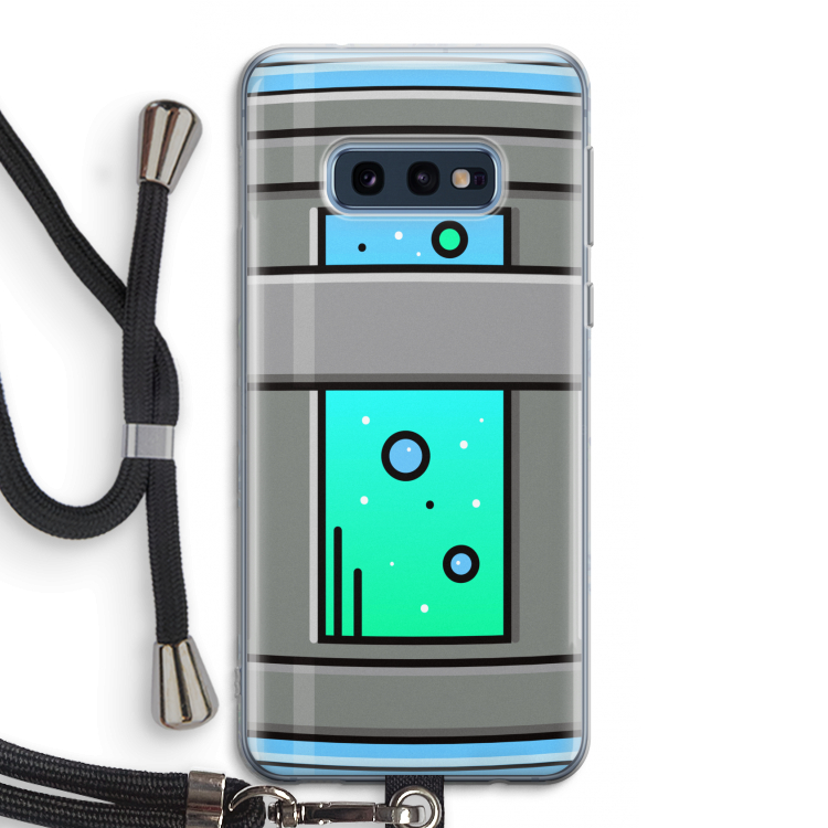 Chug Bottle: Samsung Galaxy S10e Transparant Hoesje met koord