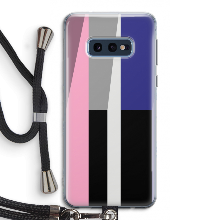 Gestalte 4: Samsung Galaxy S10e Transparant Hoesje met koord