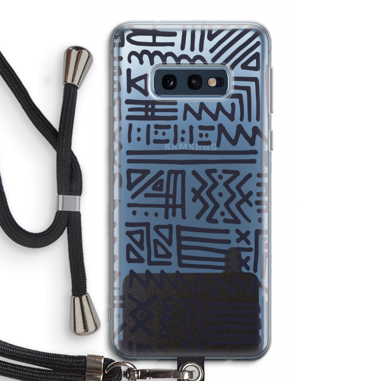 Marrakech print: Samsung Galaxy S10e Transparant Hoesje met koord