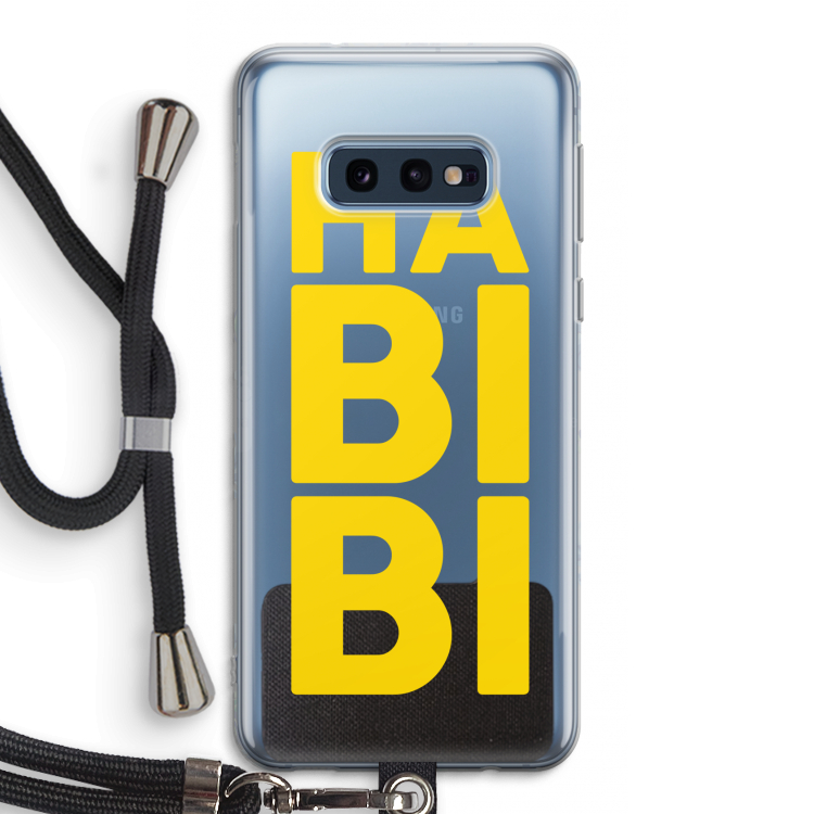 Habibi Majorelle : Samsung Galaxy S10e Transparant Hoesje met koord