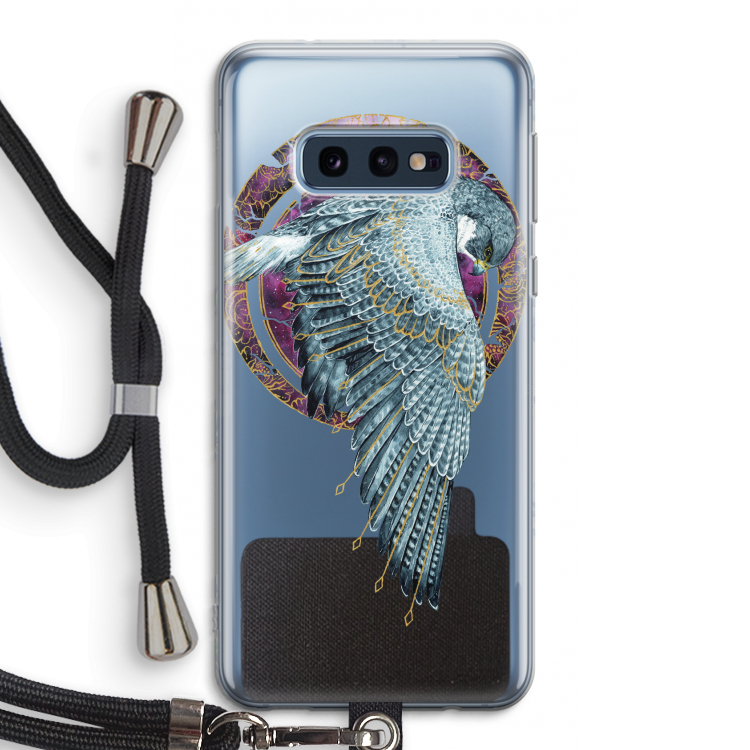 Golden Falcon: Samsung Galaxy S10e Transparant Hoesje met koord