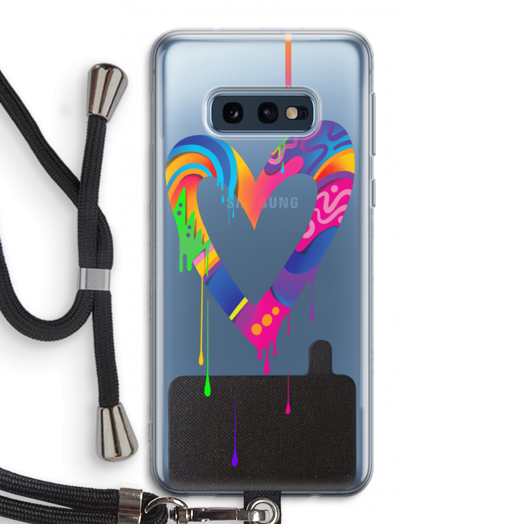 Melts My Heart: Samsung Galaxy S10e Transparant Hoesje met koord