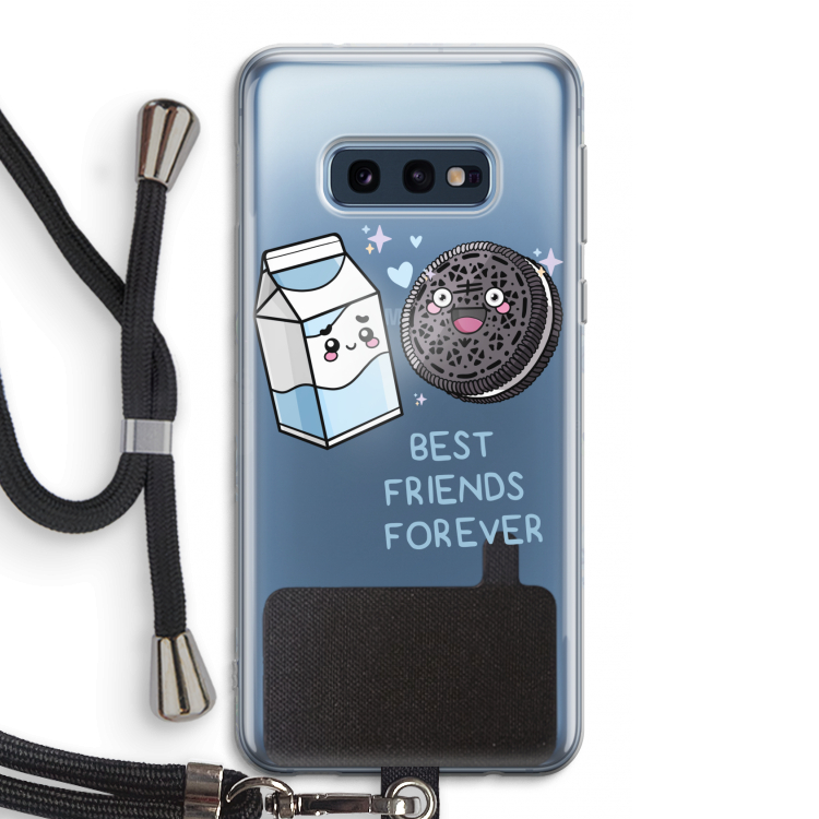 Best Friend Forever: Samsung Galaxy S10e Transparant Hoesje met koord