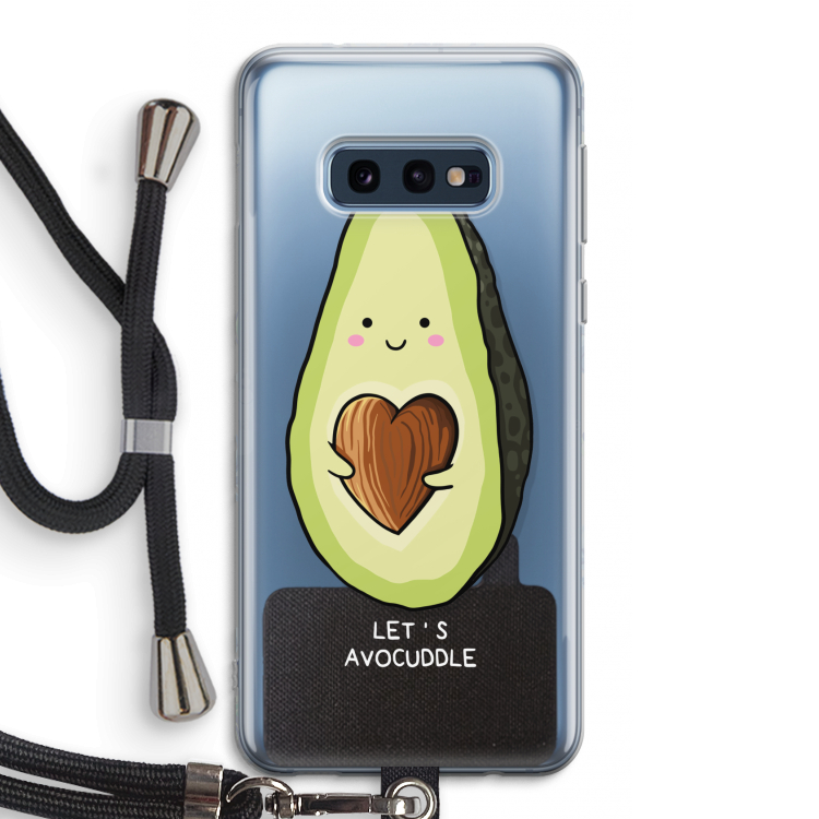 Avocuddle: Samsung Galaxy S10e Transparant Hoesje met koord