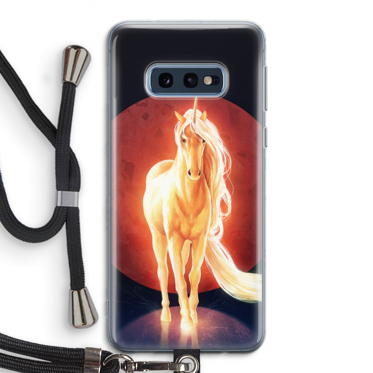 Last Unicorn: Samsung Galaxy S10e Transparant Hoesje met koord