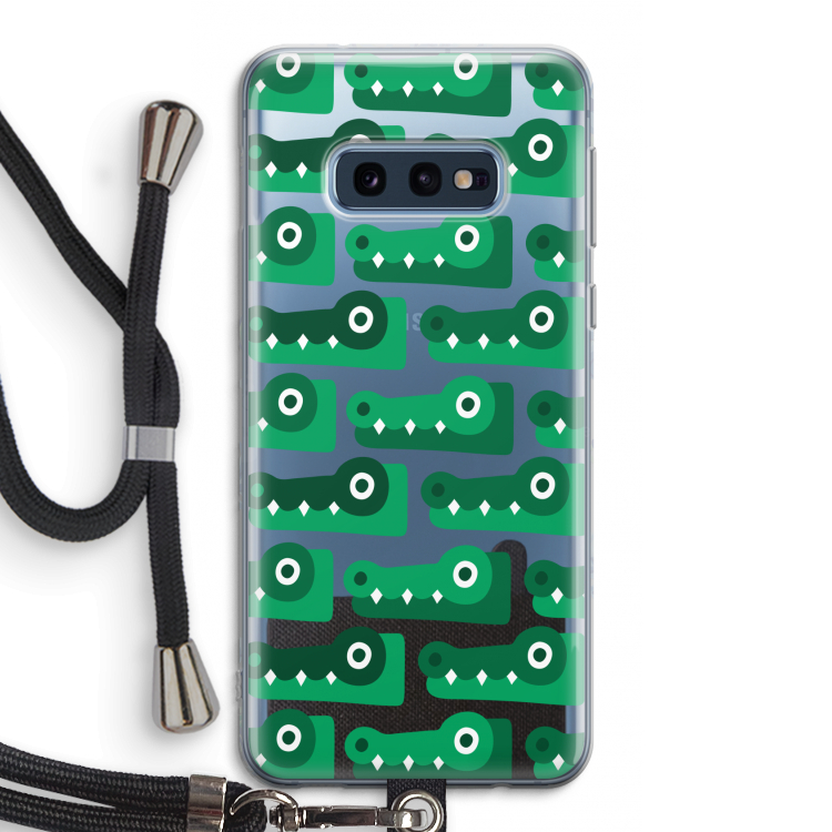 Crocs: Samsung Galaxy S10e Transparant Hoesje met koord