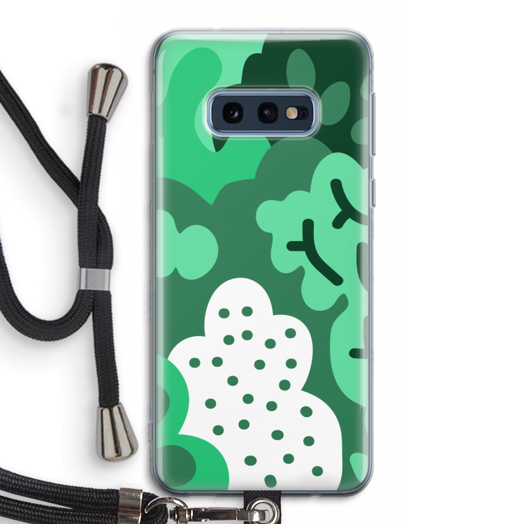Bushes: Samsung Galaxy S10e Transparant Hoesje met koord