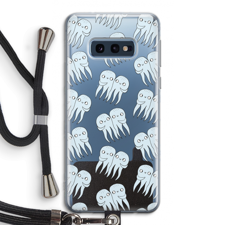 Octopussen: Samsung Galaxy S10e Transparant Hoesje met koord