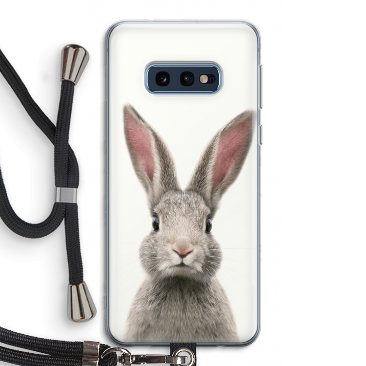 Daisy: Samsung Galaxy S10e Transparant Hoesje met koord