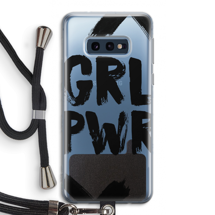 Girl Power #2: Samsung Galaxy S10e Transparant Hoesje met koord