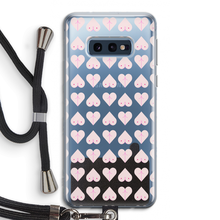 Ass 'n Titties: Samsung Galaxy S10e Transparant Hoesje met koord