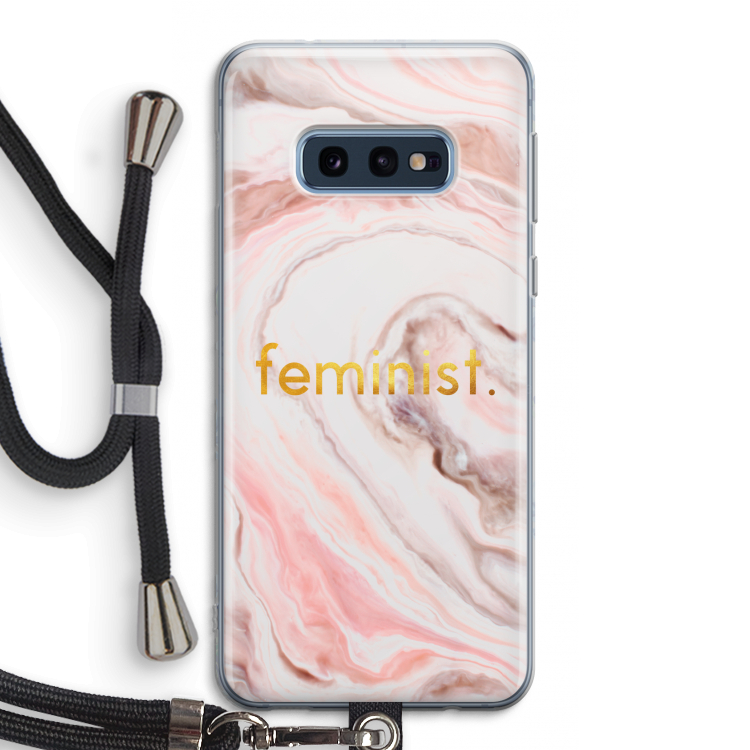 Feminist: Samsung Galaxy S10e Transparant Hoesje met koord