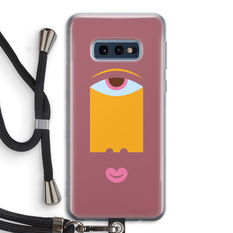 Mono V: Samsung Galaxy S10e Transparant Hoesje met koord