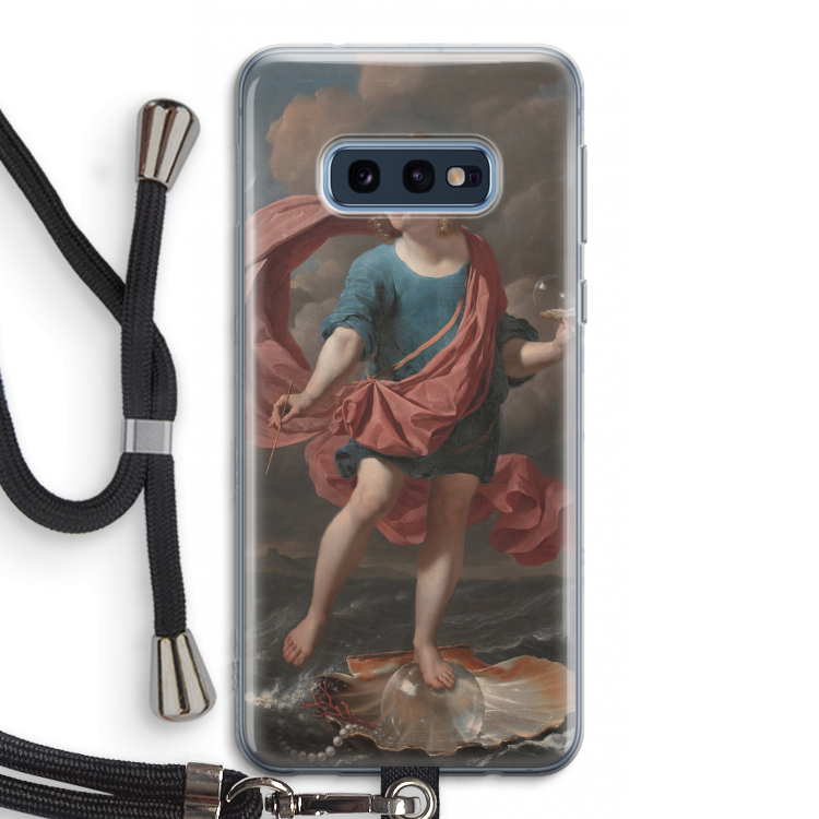 Soap Bubbles: Samsung Galaxy S10e Transparant Hoesje met koord