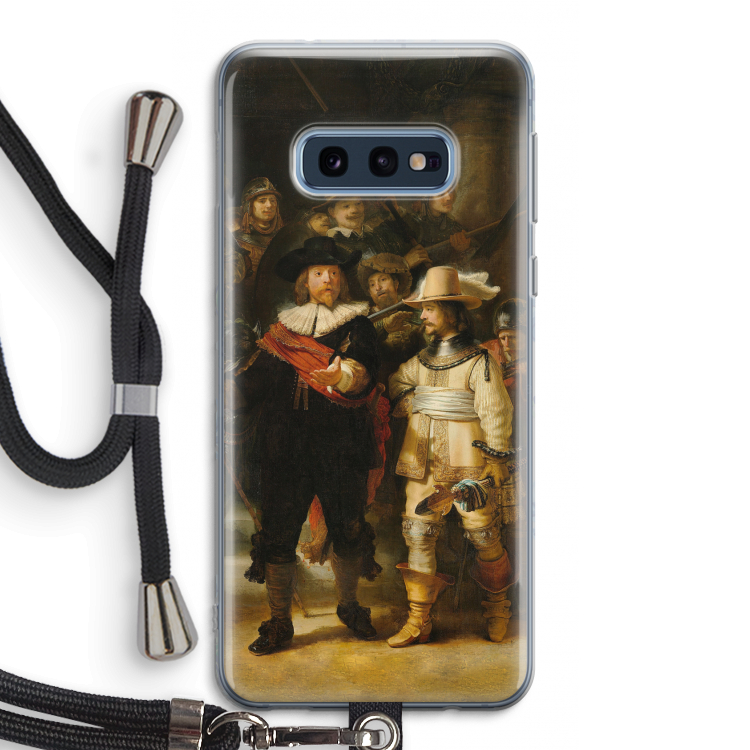 De Nachtwacht: Samsung Galaxy S10e Transparant Hoesje met koord