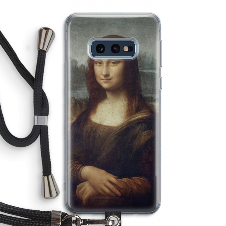 Mona Lisa: Samsung Galaxy S10e Transparant Hoesje met koord