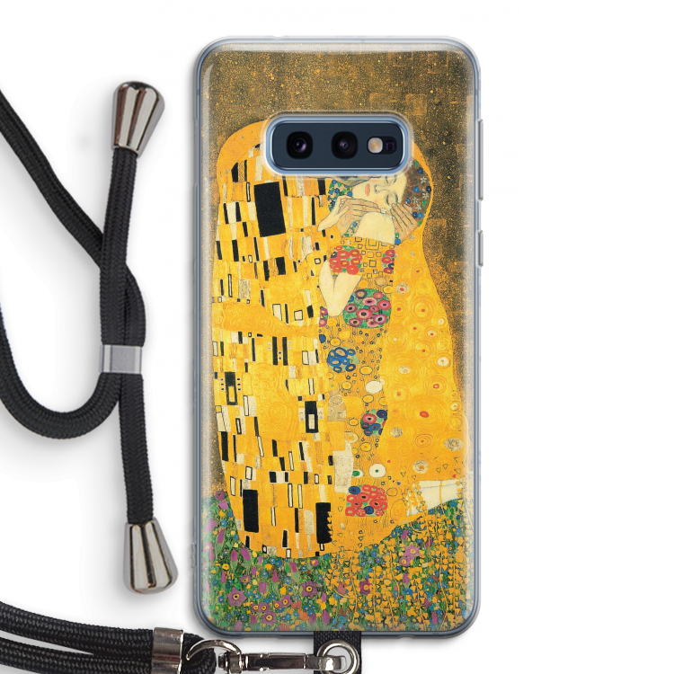 Der Kuss: Samsung Galaxy S10e Transparant Hoesje met koord